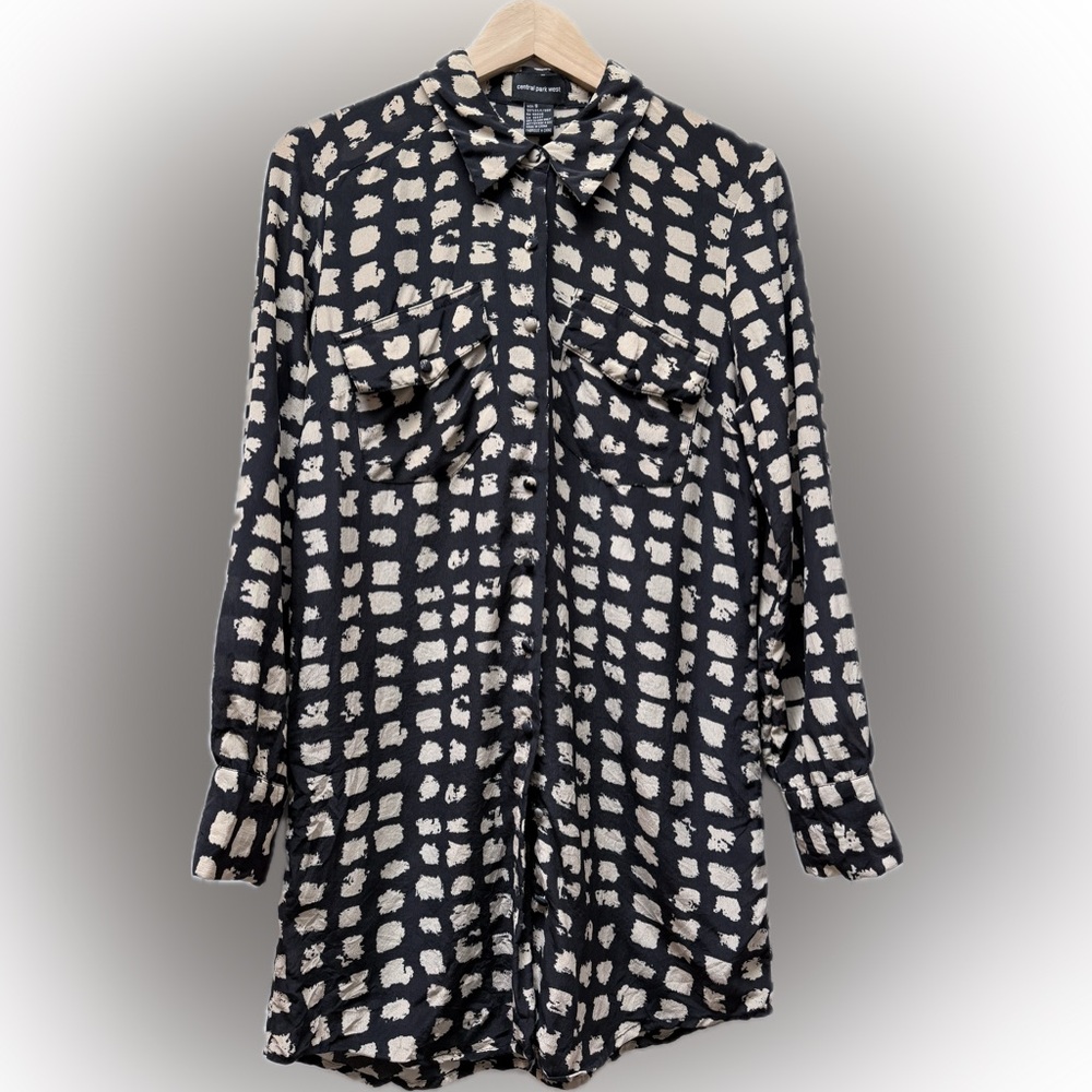 💯 Silk button down blouse